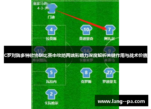 C罗对阵多特欧协联比赛中攻防两端影响力深度解析关键作用与战术价值